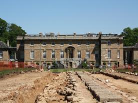 Archaeological excavation work at Bramham Park, Wetherby