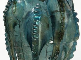 Glass claw beaker after conservation