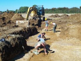 Excavating at Northborough, Peterborough