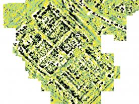Geophysical survey results of the site