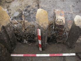 Remains of a window at Wincobank Hall, Sheffield